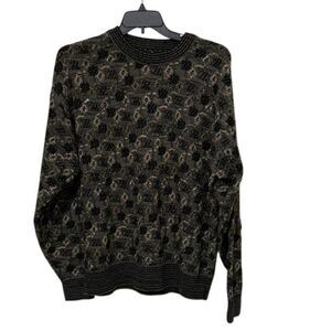 TSR Vintage 90s 3D Knit Textured Sweater Mens Size XL Made in USA